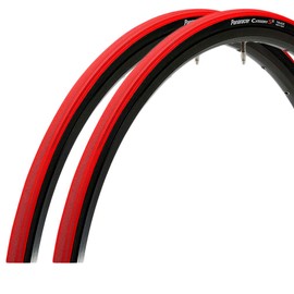Panaracer Clincher Tire Set of 2 [700 x 23C] Category S2 F723-CATS-R2 Red/Black Side (For Road Bikes, Cross Bikes, Commuting, City Riding, Touring, Long Ride)