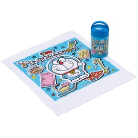 Skater OA5AG-A Anti-Bacterial Hot Towel Set, With Case, Doraemon, Stickers, Made in Japan, 12.6 x 12.0 inches (32 x 30.5 cm)