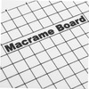 Operitacx Craft Accessories, Double-Sided Grid Macrame Board, Foam Board for