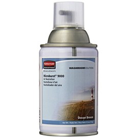 Rubbermaid Commercial Standard Air Freshener Aerosol Refill for Microburst 9000, Ocean Breeze, FG4012471