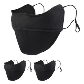 [LATTCURE] UVカットマスク 冷感 冷感マスク 【UVカット99% UPF50+ 接触冷感 小顔効果 3D立体】 ひんやり 洗える 焼かない 息苦しくない 通気性 紫外線対策 メッシュ スポーツ 男女兼用 繰り返し使用可能 2枚入り