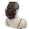 onemily Ponytail Extension 10" Claw Clip Short Wavy Pony Tails