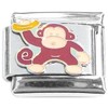 Monkey Brown Banana Italian Charm