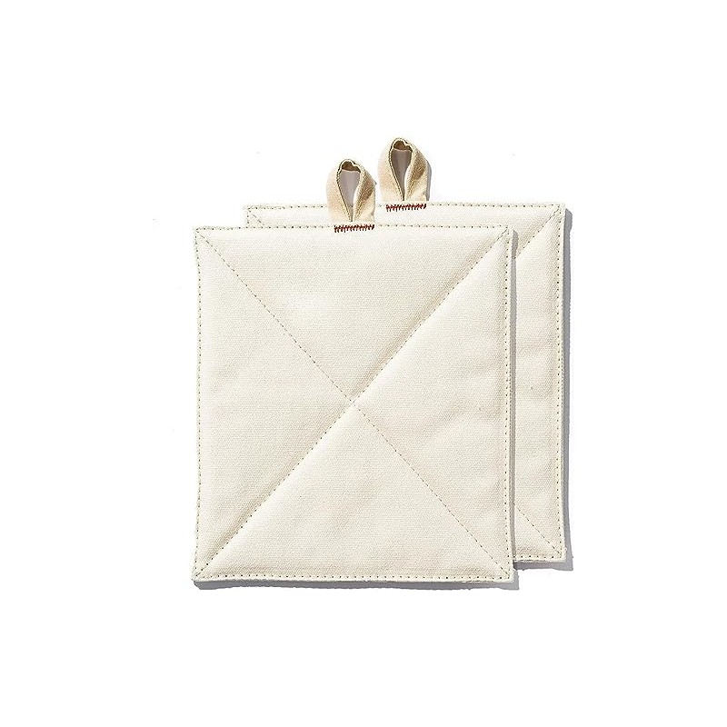 Caldo Canvas Kitchen Pot Holders - Insulated 100% Cotton Canvas