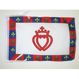 AZ FLAG Vendée Coat of arms Flag 18'' x 12'' Cords - Catholic Small Flags 30 x 45cm - Banner 18x12 in