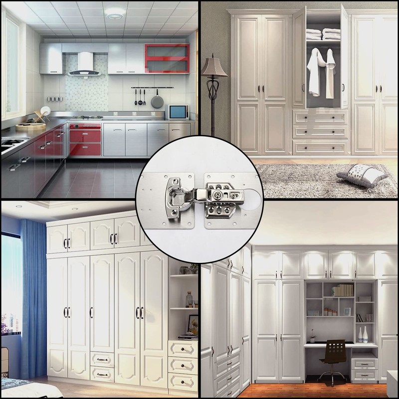 Hinge Repair Plate,2PCS Cabinet Hinge Repair Plate with Customized Screws,Stainless