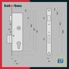 KOTARBAU Mortise Lock Counter Plate Galvanised Universal Left/Right Room Door