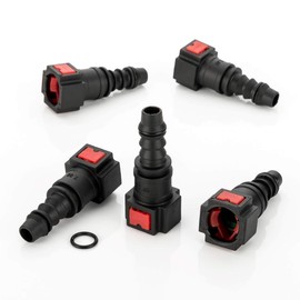 Fuel Line Quick Release Connector Hose Coupling 7.89 x 10 mm Pack of 5