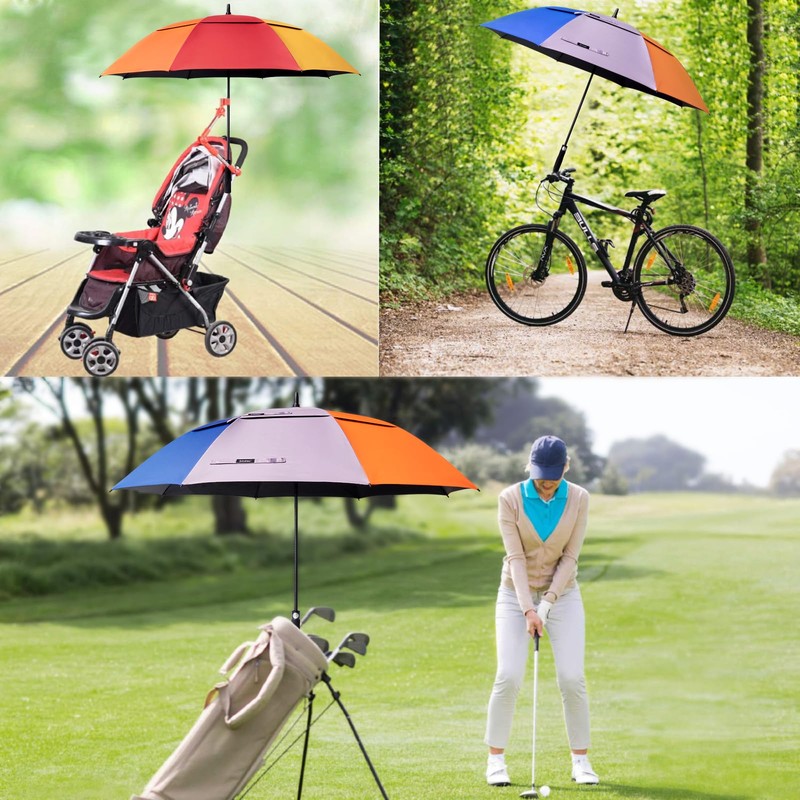 G4Free 68 Inch UV Protection Golf Umbrella Auto Open Vented