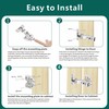 6 Pack Inset Overlay Soft Close Cabinet Hinges 105° Frameless