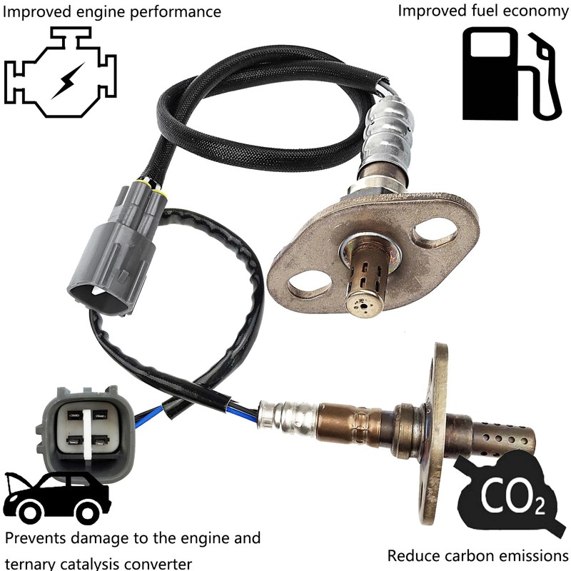Dropwater 1 Pair Upper and Under O2 Oxygen Sensors Replacement