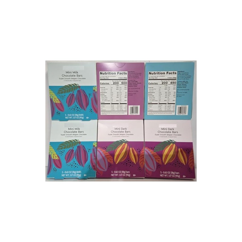 Trader Joe Mini Dark & Milk Chocolate Bars Super Smooth