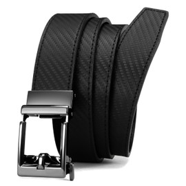 CHAOREN Leather Ratchet Belts Men - Dress Belt 1 3/8" Comfort Click - Micro Adjustable Belt Fit Everywhere