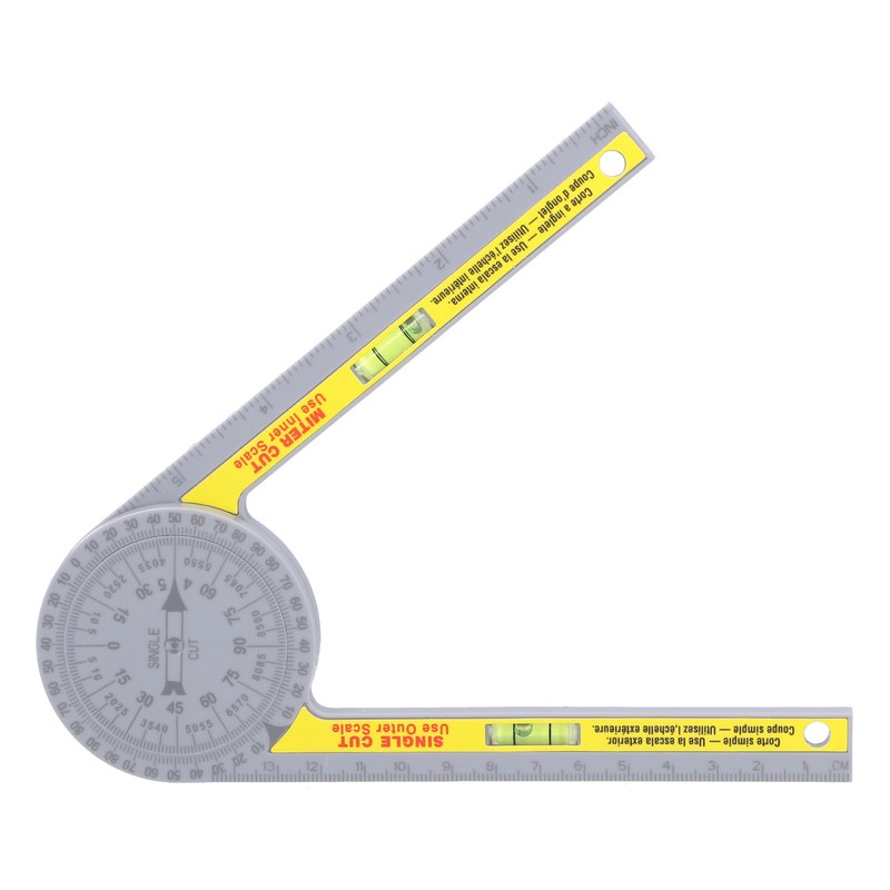 Miter Saw Protractor ABS Angle Measurement Finder Gauge 360 Degree