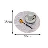 Hosoncovy 4 Pack Waves Decorative Placemats PVC Placemats Hollow Table