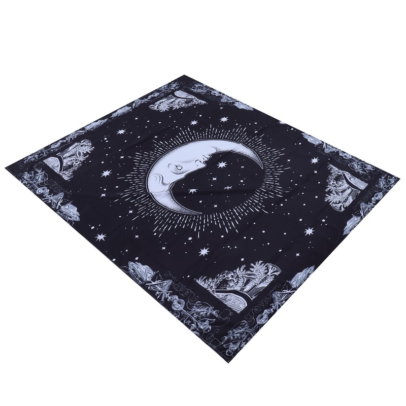 Wall Hanging Tapestry MoonPattern Background Decoration for Living Room Bedroom(150x130cm