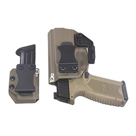 FDO Industries IWB Kydex Holster Compatible with FN 509 w/IWB Mag Carrier -The Paladin Series -Made in USA- (Flat Dark Earth)