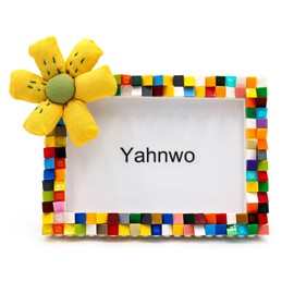 Picture Frame Christmas Gifts for Kids, 4x6 Inches Block Picture Frame Kids Art Frame DIY Kits for Boy Girl Friend Family (Flower, 4x6)