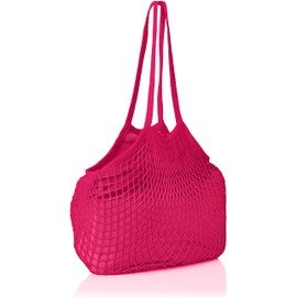Maruwa Boeki 4008702-05 Tote Mesh Bag, Rose Pink, Size: Approx. W 15.4 x D 24.8 x H 0