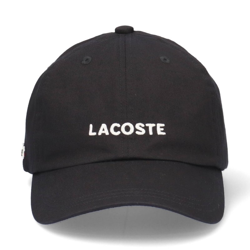 Lacoste Logo Cotton Basic Cap Logo Cotton Basic Cap (Black)