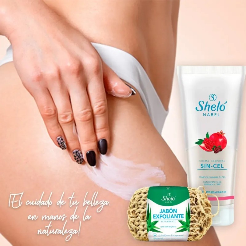 Crema Anti Celulitis +jabón Reafirmante Y Exfoliante Natural