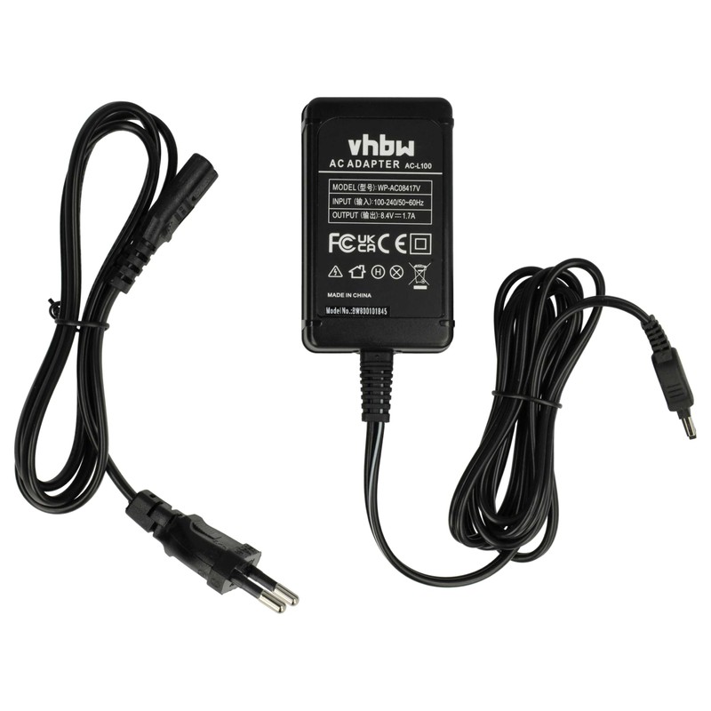 vhbw 1 x Power Supply Compatible with Sony Handycam DSC-S70,