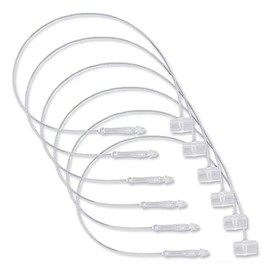 Secur-A-Tach Loop Fasteners – 9” Loop Fasteners for Hand Tagging Hard Goods – Retail & Industrial Tag Attaching – 5,000 Natural Colored Plastic Loops – No Tools or Needles Required, Installs by Hand