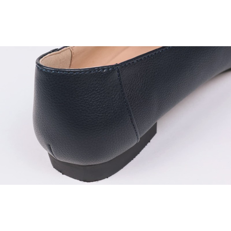 Feversole Mocasines de moda para mujer, Ribete de barra azul