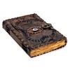 cuero Vintage Hocus Pocus Book of Spells Leather Journal Evil