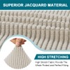 Turquoize 3 Piece T Cushion Sofa Slipcovers Stretch Couch Cover