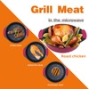 MKYSAIL Microwave Grill Pan,Deep Microwave Crisper|Grill Pot with Grill Marks