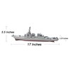 Toy Essentials (2 Pack) 17 Inch Military Battleship Destroyer