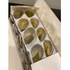 Box of 50 Golden Teak 3" Crystal Tear Drop Large