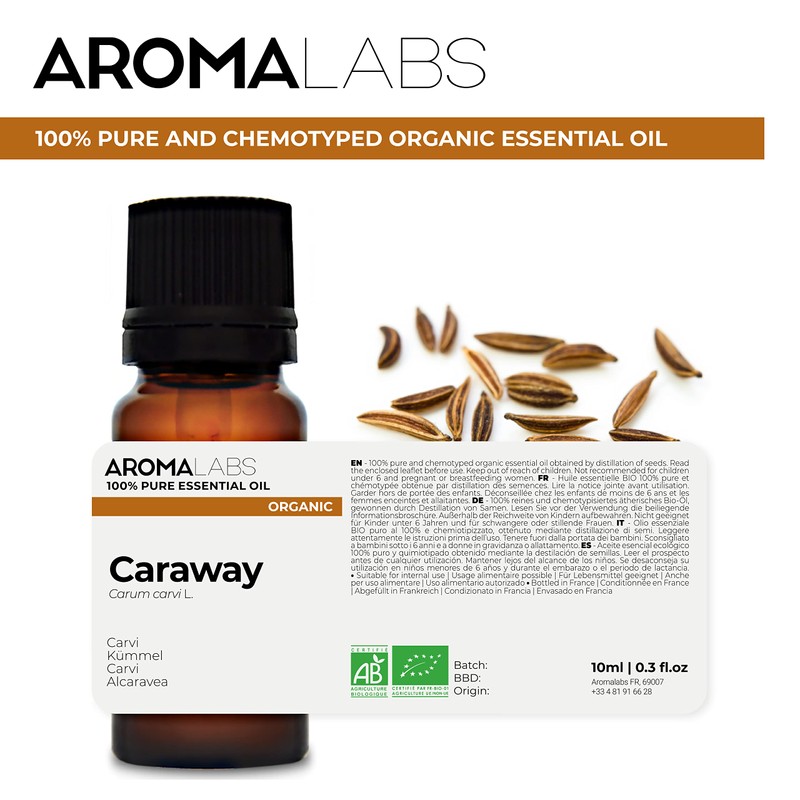 BIO - Caraway Essential Oil - 10mL - 100% Pure,