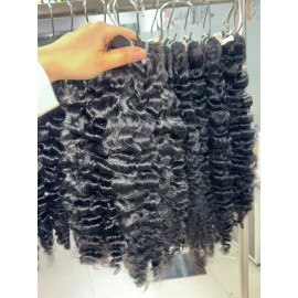 Wholesale Local Warehouse Stock Hair Human Raw Bundle Hair Burmese Curly Hairstyle: burmese curly, color: burmese curly bundle, Stretched Length: 10 Inches