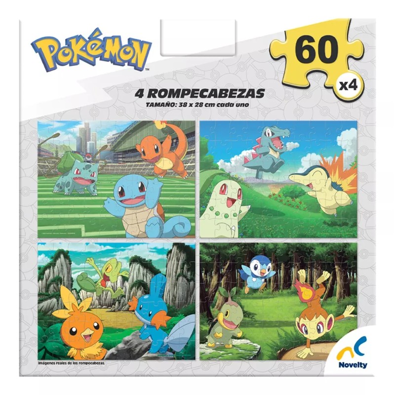 Novelty Rompecabezas 4 En 1 Novelty Pokémon