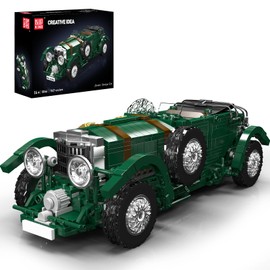 Mould King Classic Car Building Set, MOC Blower Vintage Car Building Blocks Set, Home Decoration Model Kit, Display Construction Toy Gift for Boy, Adults, Teens(1147 PCS)