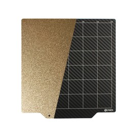 FYSETC 3D Printer Build Plate 165x165 - Ender 2 Pro Upgrade PET Print Bed - 165mm Spring Steel Sheet Only: Smooth PET Textured PEI Platform No Magntic Base Fit FlashFoge Adventurer 3 LuzBot Mini 2