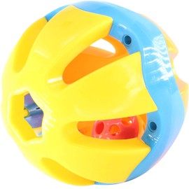 Bonka Bird Toys 2008 Huge 5" Plastic Pet Ball Parrot Foraging Foot Talon Toy Good Large Macaws Cockatoos Cats Small Dogs DIY Infant Baby Ball Cage Balls Cages Cockatoo