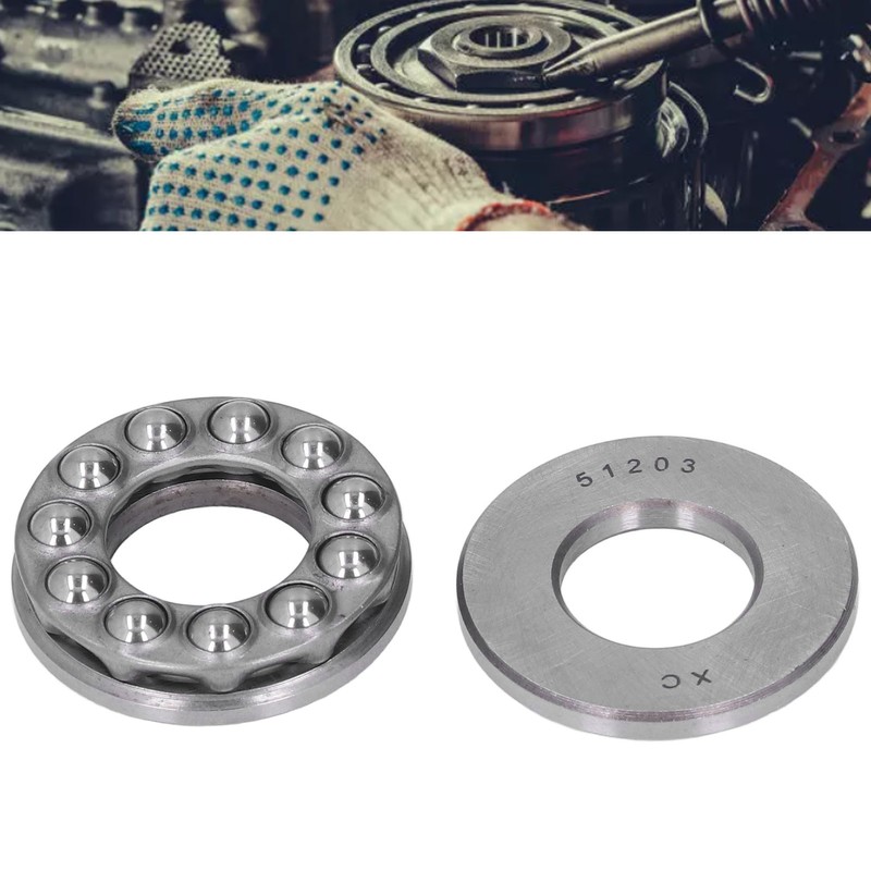 10Pcs Thrust Ball Bearing Single Direction Accessory Replacement Set Kit