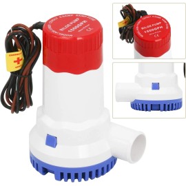 Amarine Made 12V 1500 GPH Boat Bilge Water Pump Electric Marine Bilge Pump with Float Switch