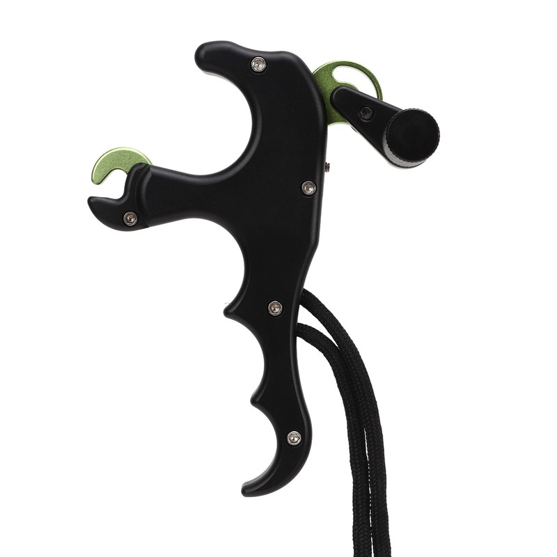 4 Finger Archery Release Aid Grip Adjustable Aluminum Alloy Compound