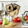 ZHANTUONE What Funny Heat Resistant Oven Mitts and Pot Holders