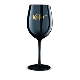 Käfer Goblet Glasses, 2-Piece Mouth-Blown (Black)