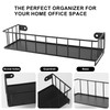 lwytdnmsd 3-Layer Black Metal fire Escape Shelf Shelves for Room