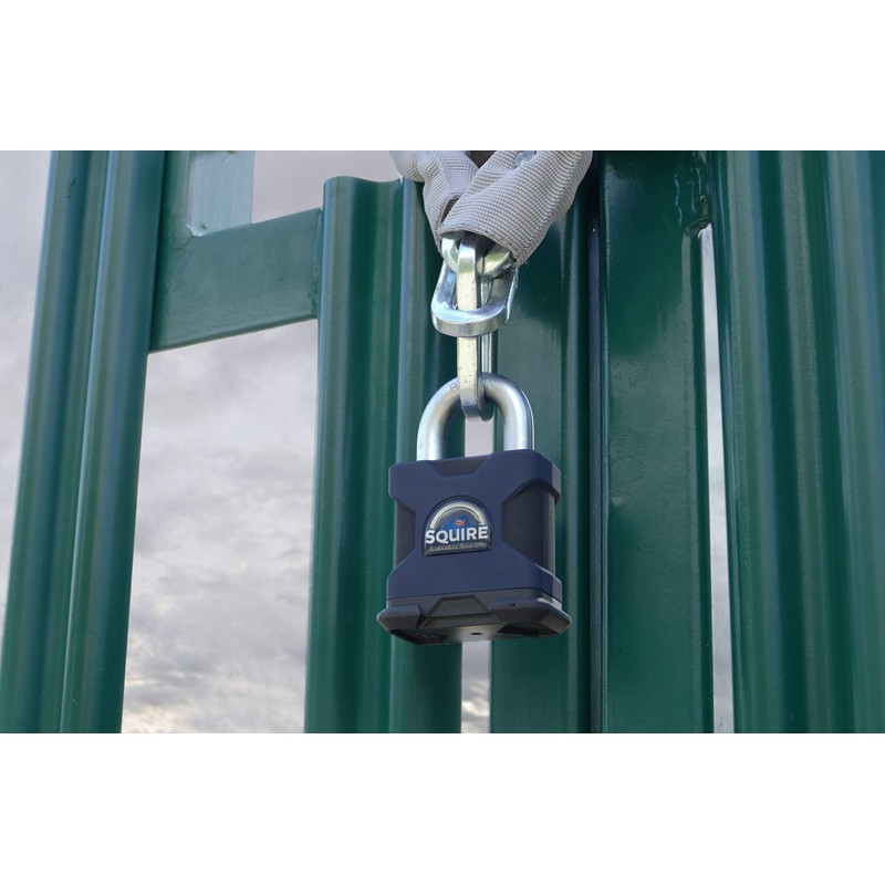 Henry Squire Stronghold P5 Cylinder Open Shackle Steel Padlock, 50