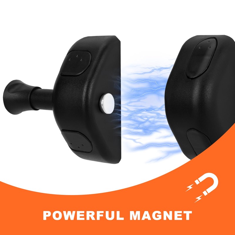 KOVOSCH Magnetic Gate Latches Side Pull, Black Magnetic Gate Latch