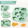 Spmarkt 2-Pack Dinosaur Silicone Mold, Multi-Purpose Jello Molds for Kids,