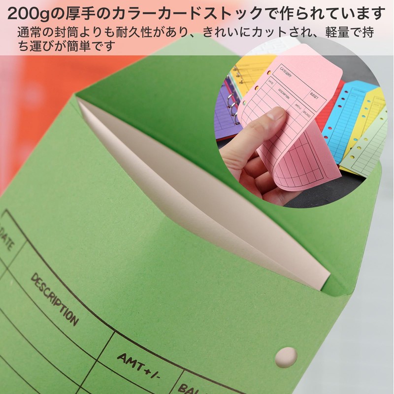 DARETOTRY Cash Envelopes Budget Envelopes Saving Envelopes 12 Colors 6