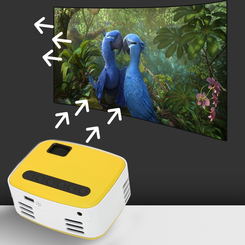 Mini Projector LED WiFi USB Connection 1080P Inbuilt Speaker Portable